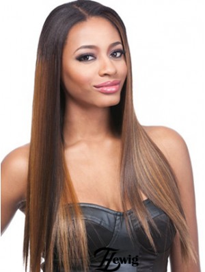 24  inchOmbre / 2 Tone Lace Front Perücken für schwarze Frauen