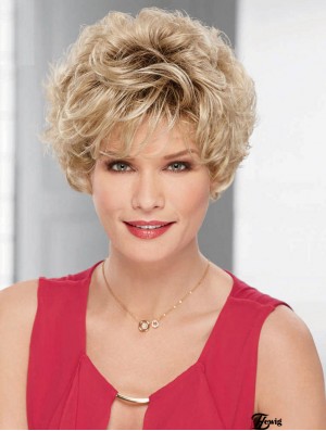 Synthetische Perücken Günstig Mit Capless Curly Style Layered Cut