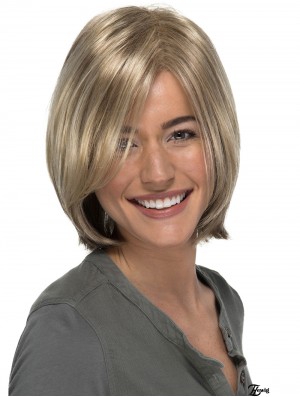 Capless Straight Blonde Bobs 11 Zoll Damen Synthetic Perücken