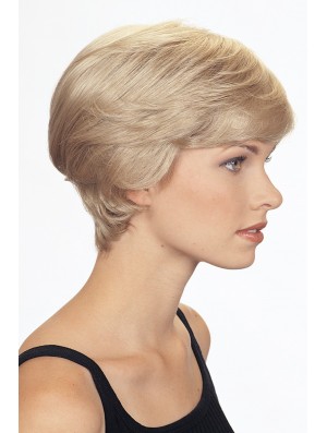 Boycuts Wellige Blonde Capless No-Fuss Short Perücken