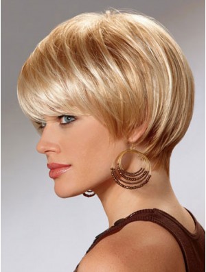 Kurze Bob Perücken für Frauen mit Capless Straight Style Short Length